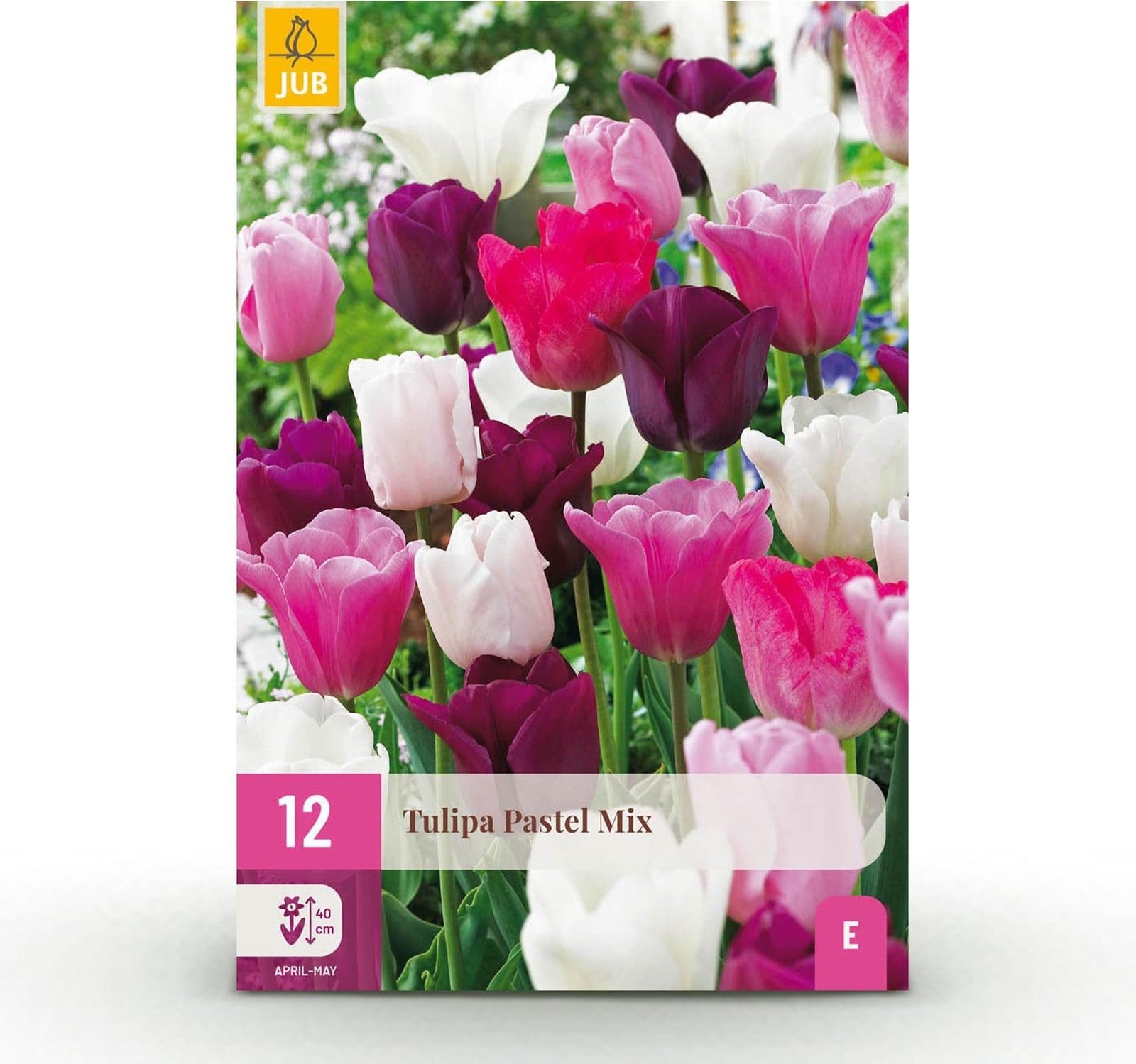 Multideal Tulp Pastel mix bloembollen - 12 stuks - Diverse kleuren