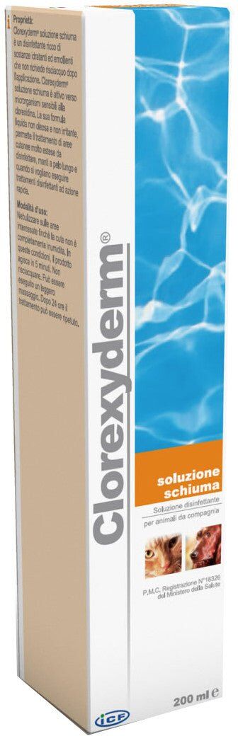 Nextmune Clorexyderm soluzione schiuma 200 ml disinfettante cutaneo