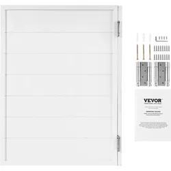 VEVOR Saloontüren, 805x1060x28 cm, einzelne Schwingtüren, quadratisches Design mit Scharnieren & Beschlagsatz, einfach zu installieren, für Flur, Küche, Bar, Cafés, Pub, Eingang, weiß