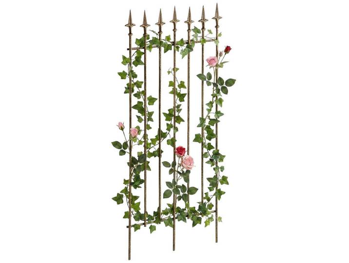 CLP Rankgitter Metall Bronze, Bronzefarben, 50x100x0.7 cm, Dekoration, Gartendeko