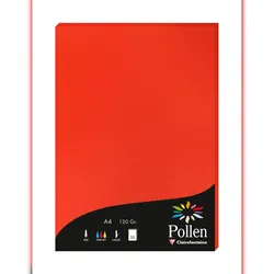Pollen 10x Papier A4 Pollen 120g 50 Blatt - Korallenrot 44267C