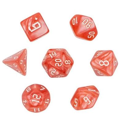 Pegasus DIC17527 - Würfelset Pearl: Rose (7)