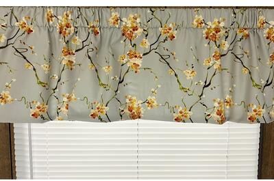 Victor Mill Cherry blossom tailored valance
