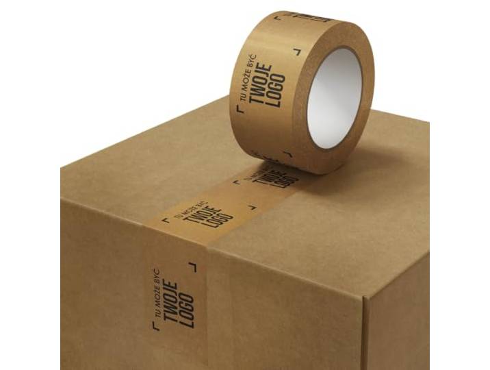 Personalisiertes Papierklebeband mit Logo Solvent 48mm 40m 72 Stk. 3 Farben Druck in bis zu 3 Farben. Naturkautschuk bietet starken Halt. Leises Abrollen & Manipulationsschutz für sicheren Versand.