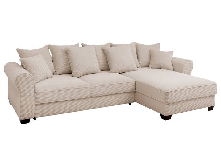 Hom´in Ecksofa MAUREEN XL, creme, Cord