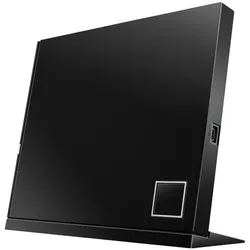 ASUS SBC-06D2X-U externes Slim Blu-Ray BDXL Combo (6x BD-R Lesen, 8x DVD±R, 6x DVD±R DL, 5x DVD-RAM, USB 2.0) inkl. Cyberlink Power2Go, Hochglanz Schwarz