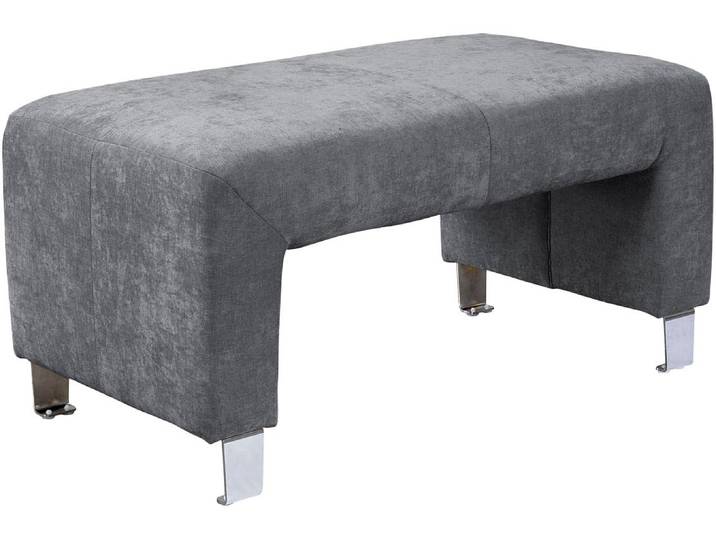 Polsterhocker EXXPO - SOFA FASHION Intenso, Hocker, modern , grau (antrazith), B:100cm H:50cm T:59cm, Zusammensetzung: Polyester 100%, Hocker, Polsterhocker, hohe Bodenfreiheit, frei im Raum stellbar, hoher Sitzkomfort