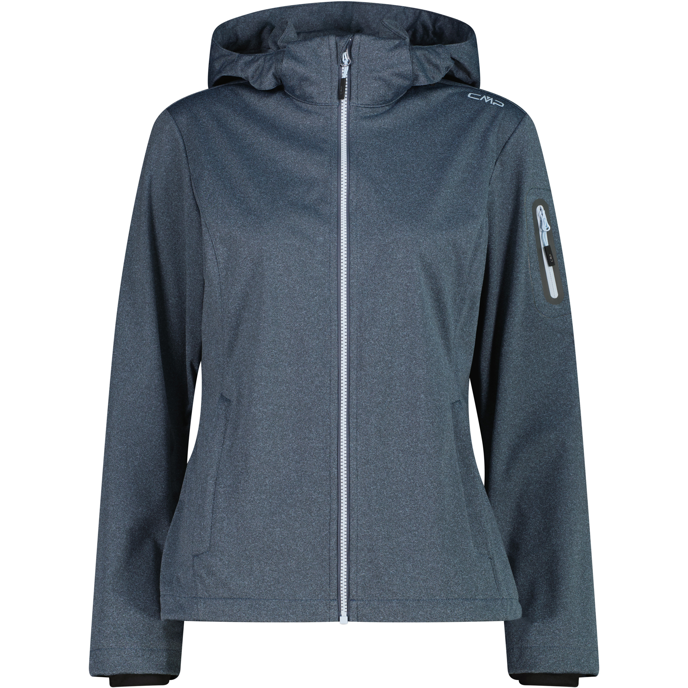 CMP Light Melange Softshell Damen Softshelljacke blau Größe XL Trekking Wasserabweisend Wasserabweisend