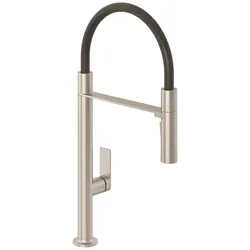 KLUDI-QORD Spültisch-Einhandmischer flexibler abnehmbar Auslauf Stainless Brushed Nickel 56859N575