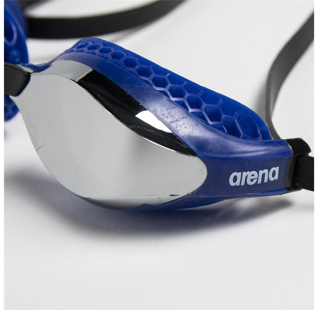 Schwimmbrille ARENA "Goggles Airspeed Mirror", blau (blau, schwarz), Sportbrillen, Schwimmbrille, Unisex Wettkampfschwimmbrillen blau, schwarz Einheitsgröße