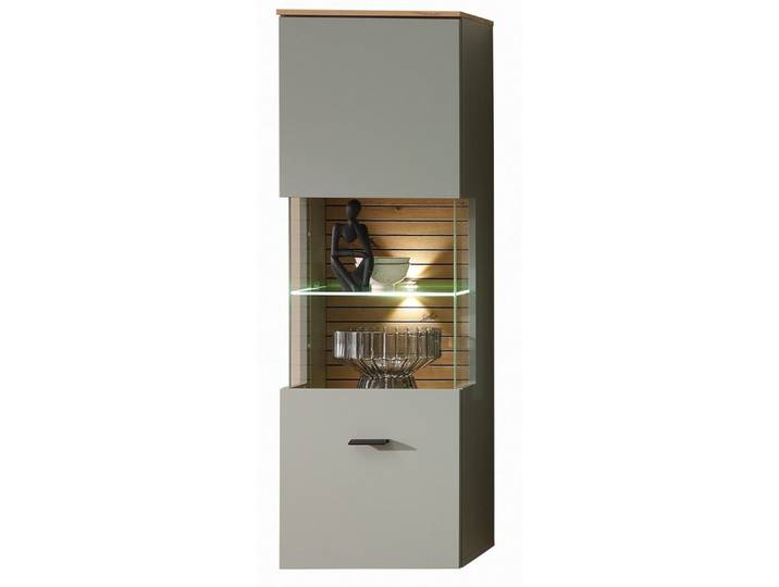 Innostyle Hängevitrine Ina in Grün, Holzwerkstoff - 40x124x36cm (BxHxT)