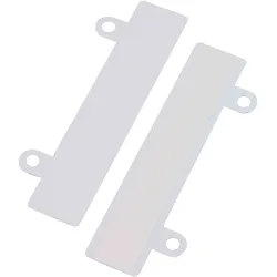 100 SPRINTIS Heftstreifen, 100 Stück, selbstklebend, weiß, 24 x 122 mm, Abheftstreifen mit 13 mm Ösen, als Lochverstärker für Ordner und Dokumente, Hart-PVC