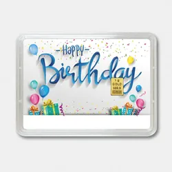 Goldbarren 1g "Zum Geburtstag" (Flip)