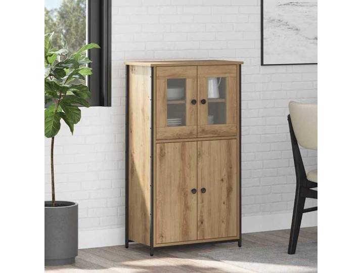 Moderne Haut Armoire - Commode/Buffet Haut contemporain - Chêne artisanal 62 x 32 x 106 5 cm@FR(174424）