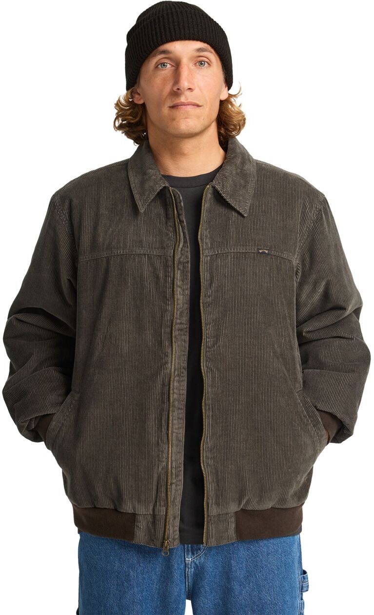 Steppjacke BILLABONG "Smith", Herren, Gr. S, braun (raven), Obermaterial: 100% Baumwolle., Jacken Steppjacke raven S