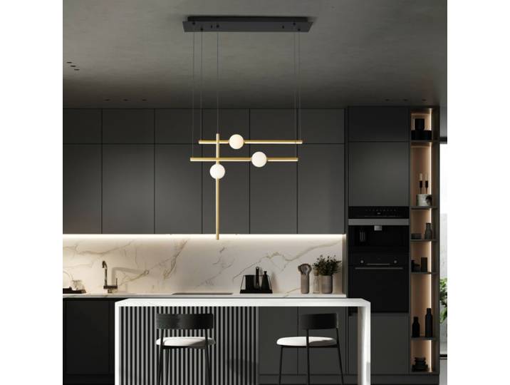 Nova Luce Pendelleuchte Acrobat 3-flammig Design, Glamour, Moder