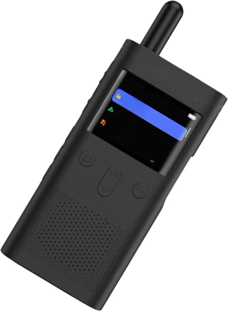 INF Schützende Silikonhülle Kompatibel mit Xiaomi Public Network Walkie Talkie – Kratzfest, Stoßfest Schwarz