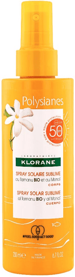 Klorane Polysianes Spray Solare Sublime Corpo SPF 50 Protezione Corpo 200 ml