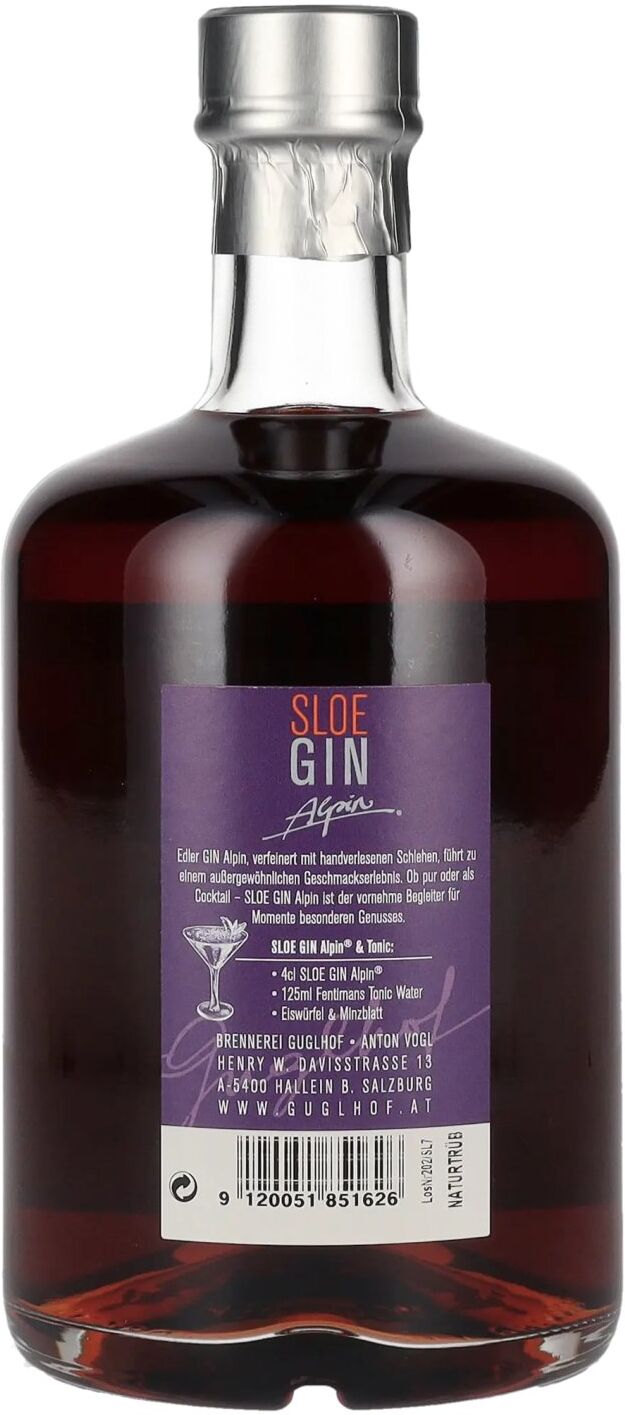 Brennerei Guglhof Guglhof Sloe Gin Alpin Premium Gin 30% Vol. 0,7l