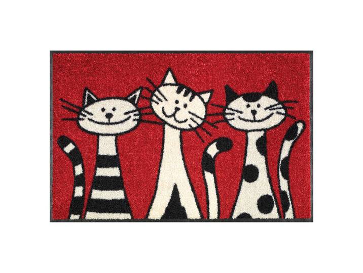 Paillasson Three Cats 50 x 75cm Rouge