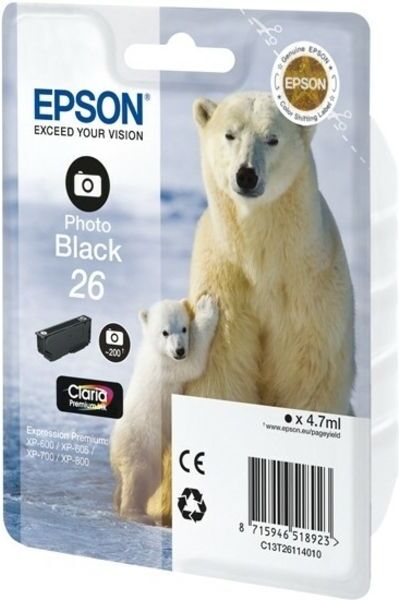 Epson T2611 - Noir photo - Cartouche d'encre