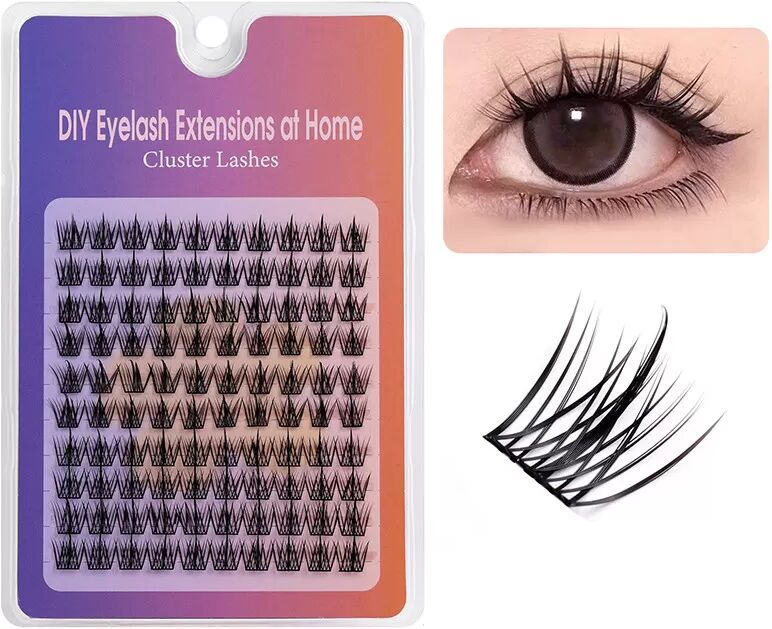 INF Einzelne falsche Wimpern (10 Paare, 3-teilig) model 1