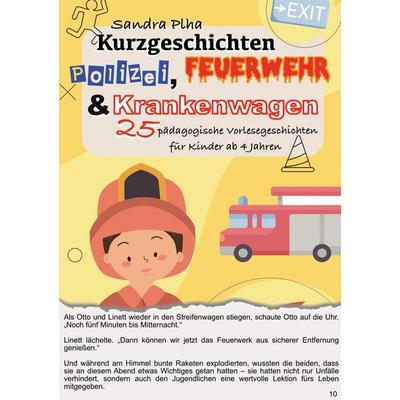 KitaFix-Kurzgeschichten Polizei, Feuerwehr und Krankenwagen, Taschenbuch von Sandra Plha, Tredition, 978-3-384-54258-8