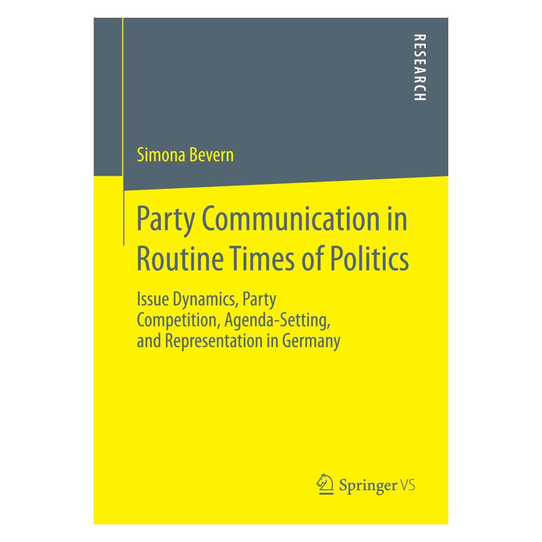 Springer Party Communication in Routine Times of Politics (Englisch, Softcover, Simona Bevern) (55583600)