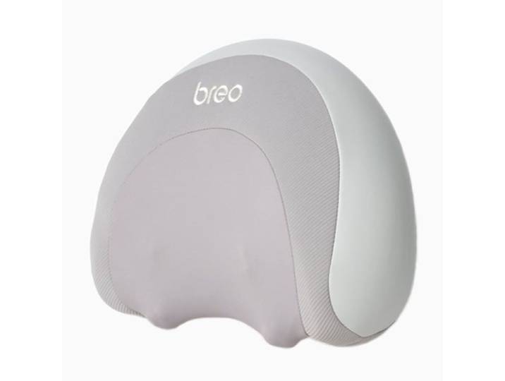 breo P2 nek- en taillemassagekussen, verwarmd shiatsu-massageapparaat met 3 standen, ergonomisch golfdesign voor schouder- en nekondersteuning