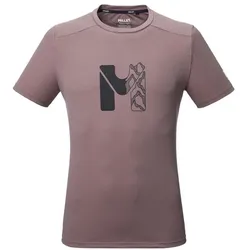 Millet, Herren, Funktionsshirt, Funktionsshirt Kamet Map Ts SS - pepper (XL), Violett