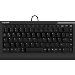 KEYSONIC ACK-595C+ (US) Mini-Tastatur, SoftSkin, Combo, schwarz 12509