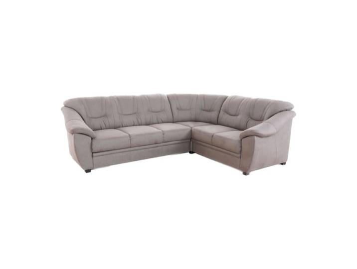 Polsteria Savona Ecksofa - Flachgewebe Euphoria 07 elephant - ohne Funktion - rechts ohne Funktion Modern