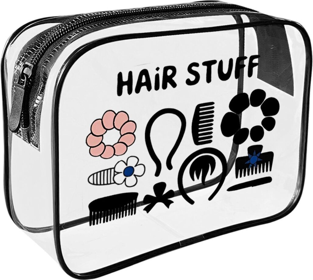 INF Große PVC Kosmetiktasche — Wasserdicht, Faltbar, Ultraleicht Reise-Toilettenbeutel, Mehrfarbig (20cm x 16cm x 6cm)