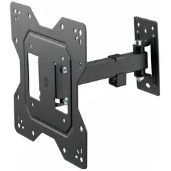 2x PureMounts Wandhalterung PM-FM13-200 Schwarz (Wand, 30 kg, 23" - 43"), TV Wandhalterung, Schwarz