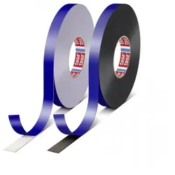 tesafix 62510 15mmx50m schwarz, blauer PE-Liner