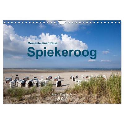 Spiekeroog - Momente einer Reise (Wandkalender 2027 DIN A4 quer), CALVENDO Monatskalender