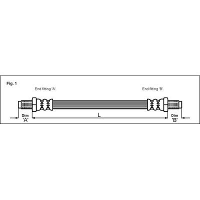 METZGER AUTOTEILE Bremsschlauch 4115146 für ROVER