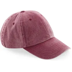 Beechfield Unisex 6-Panel Niedrigprofil Kappe 'Vintage' Klassische Cap B655 vintage red one size
