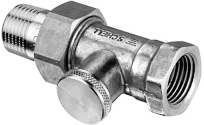 Raccord de radiateur Schell passage verrouillable 10bar nickel mat, 3/8 (141160499)