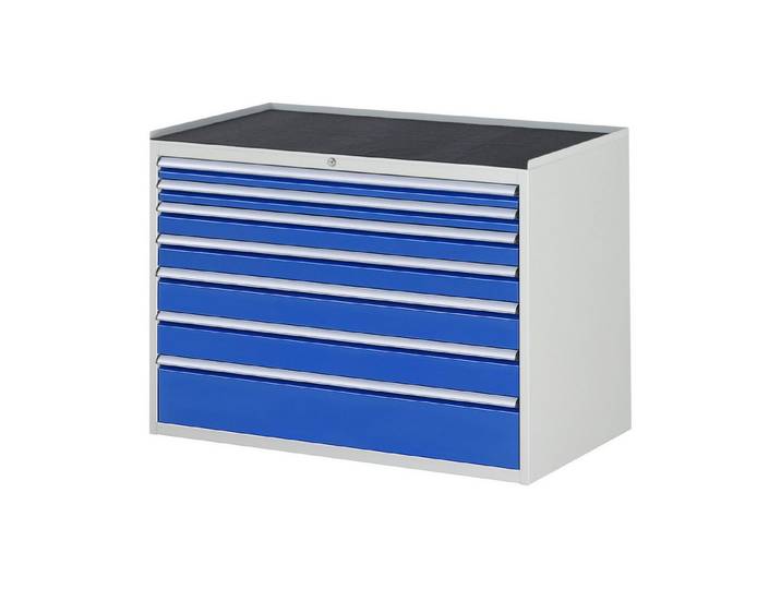 RAU Hängeregisterschrank Rau Schubladenschrank m. Anti-Rutsch-Matte 7 Schubl.-XXL 2x60 2x90 2x1