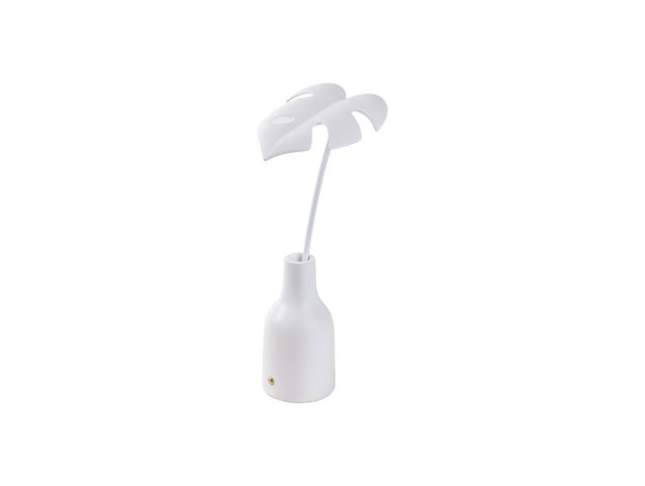 Seletti - Lampe sans fil rechargeable Leaf lamp - Blanc - Résine - Designer Marcantonio