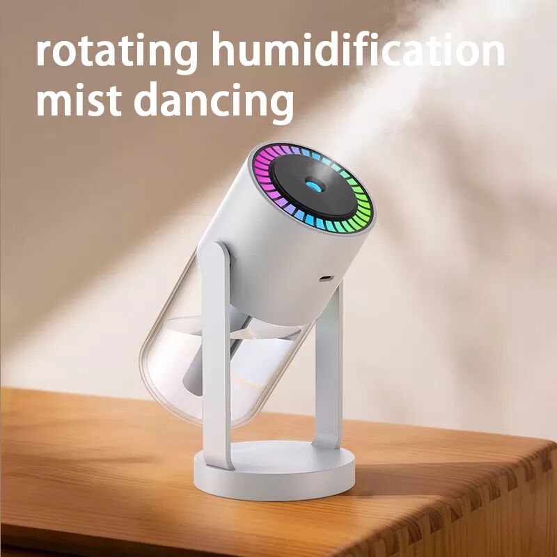 INF Humidificateur coloré avec brume rotative et éclairage ambiant Rose