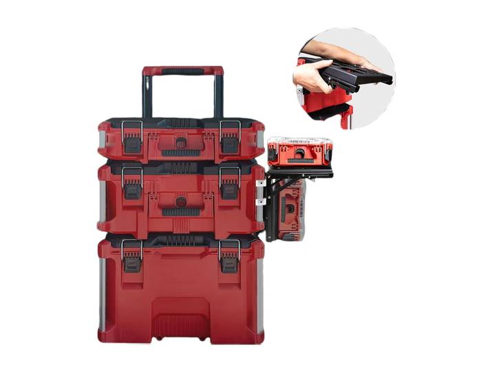 Support Packout compatible avec le rangement latéral de la boîte à outils Packout, peut être monté au mur ou au sol