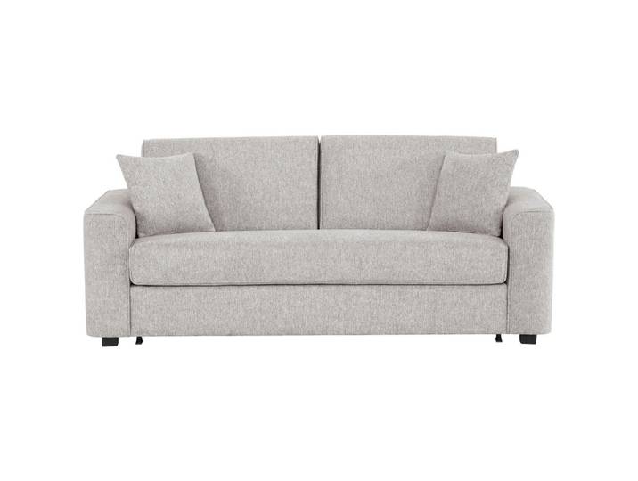 Xora Schlafsofa, Grauweiß, Kunststoff, 3-Sitzer, Füllung: Schaumstoff, 205x83x100 cm, Stoffauswahl, Rücken echt, Kinderzimmer & Jugendzimmer, Jugendmöbel, Jugendsofas