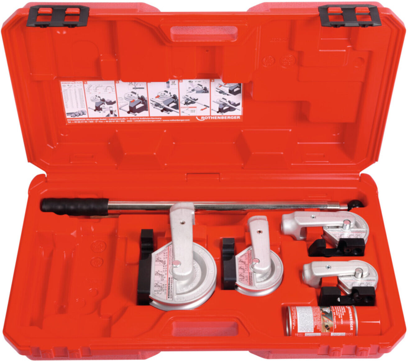 Handbieger ROBEND® H+W Plus b.180Grad Arbeitsber.10-16mm 7-tlg.Rothenberger (24501)