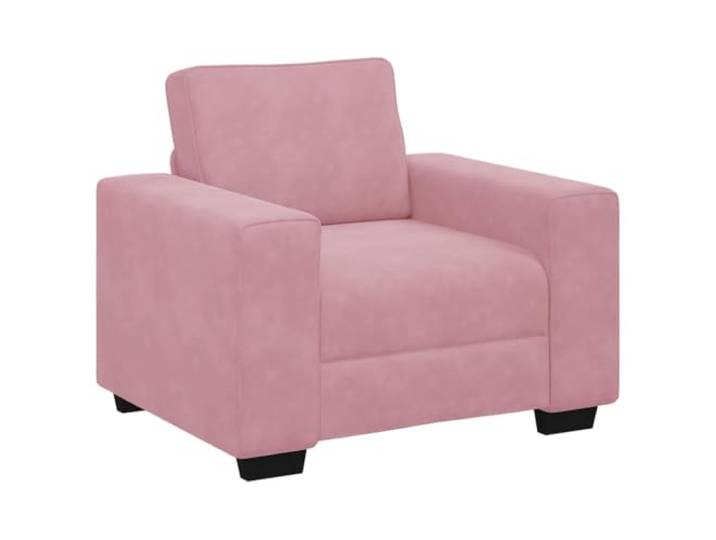 Todiikf Sofasessel Samt Rosa 100x77x82 cm Polstersessel Wohnzimmer Bequemer Einzelsessel aus weichem Samt mit Holzarmlehnen. Elegantes Sitzmöbel für Schlafzimmer und Empfangsbereich.