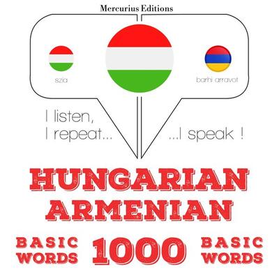 Magyar - örmény: 1000 alapszó - JM Gardner, Audio, 9782821149823