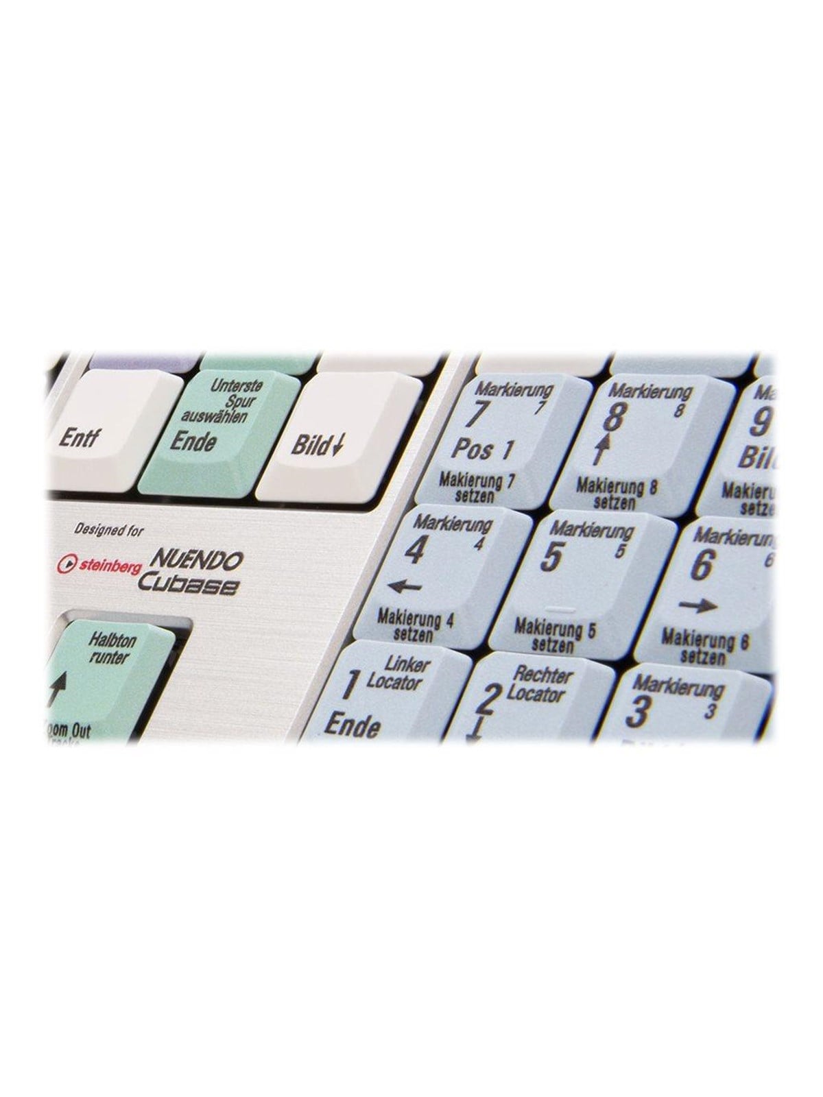 Logickeyboard Cubase / Nuendo Slim Line - Tastatur - Deutsch - Grau