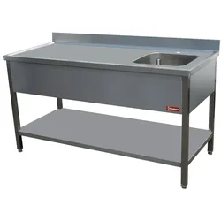 Diamond Cheftisch 1 becken rechts 400X400XH275 (TV1471D-D)