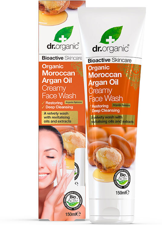 Dr. Organic Argan limpador de rosto 150ml